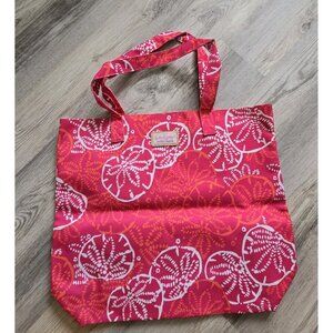 Lilly Pulitzer x Estee Lauder Pink Sand Dollar Floral Tote Bag Nautical Beach